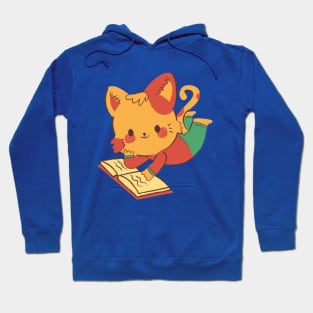 Book and cat Hoodie